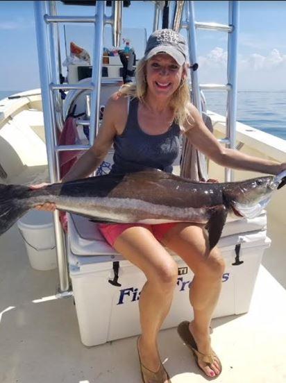 Saltwater Fishing News Continued Heard Beth Synoweic was under the weather. She was able to get out before she got sick and submitted the following piece. Get better Beth, we need the articles!