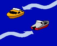 4 When overtaking, you can overtake from either side but only when it is safe and there is no approaching vessel. The boat being overtaken MUST give clear water to the overtaking boat. 11.