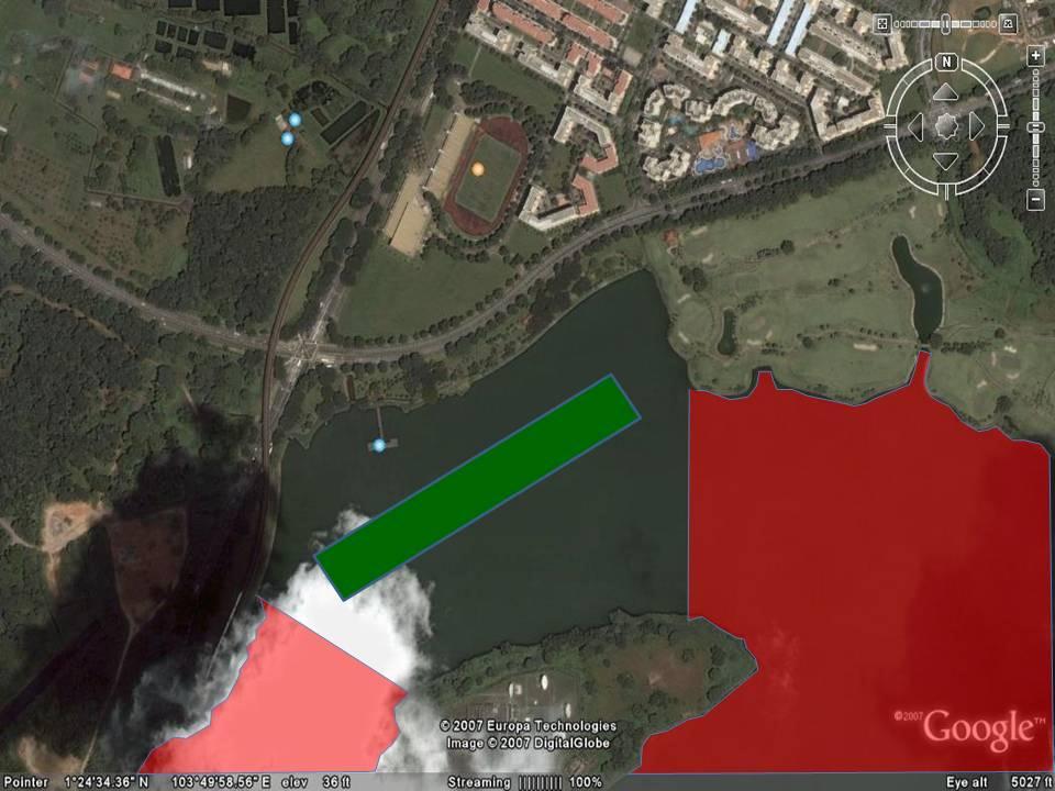 5 Lower Seletar Reservoir 5.1 Satellite view of Lower Seletar Reservoir (courtesy of GoogleEarth) 5.