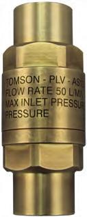 n increase in the supply pressure above the preset limit will cause the valve to shut-off until pressure returns below the limit.