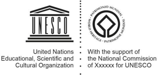 Combined logos for National Commissions: UNESCO + World Heritage in XXX (country) Covers all WH sites in a country For general use by National Commissions For worldwide projects UNESCO + With the