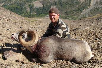 Northern British Columbia Stone Sheep Hunt #5 Based out of Atlin, British Columbia, this area has produced some fantastic rams for many years. Backpack and horseback hunts.