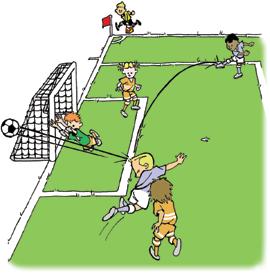 The ball can be placed anywhere in the goal area.