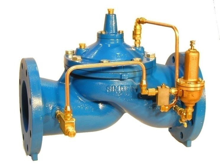 TYPES OF CONTROL VALVES P R E S S U R E R E D U C I N G Pilot line on the inlet The pilot reads the