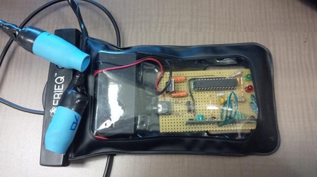 Figure 7: Final Circuit - Dual Band Receiver Module in Waterproof Pouch Project Accomplishments 1.