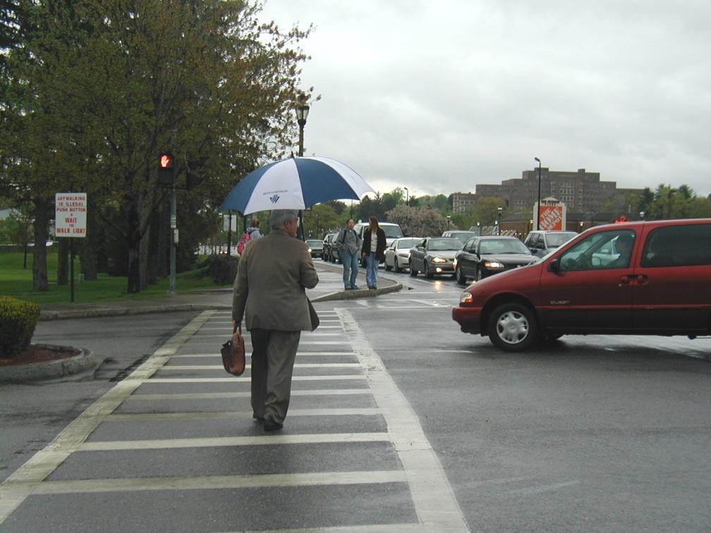 PEDESTRIANS Left-turning vehicles are more often involved in pedestrian accidents than right-turning