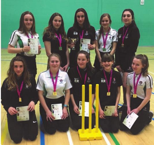 County Cricket success A big congratulations to the under 15 girls cricket team who earlier in the year qualified for the Herts Lady Taverners finals winning their district competition convincingly.