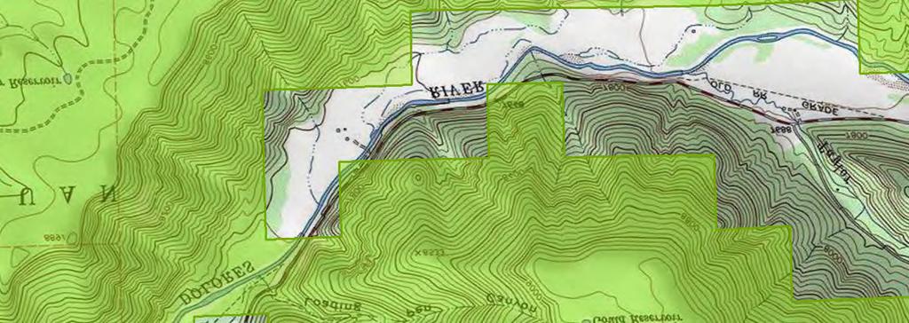 TOPO MAP HAY CAMP MESA RANCH - Montezuma County,