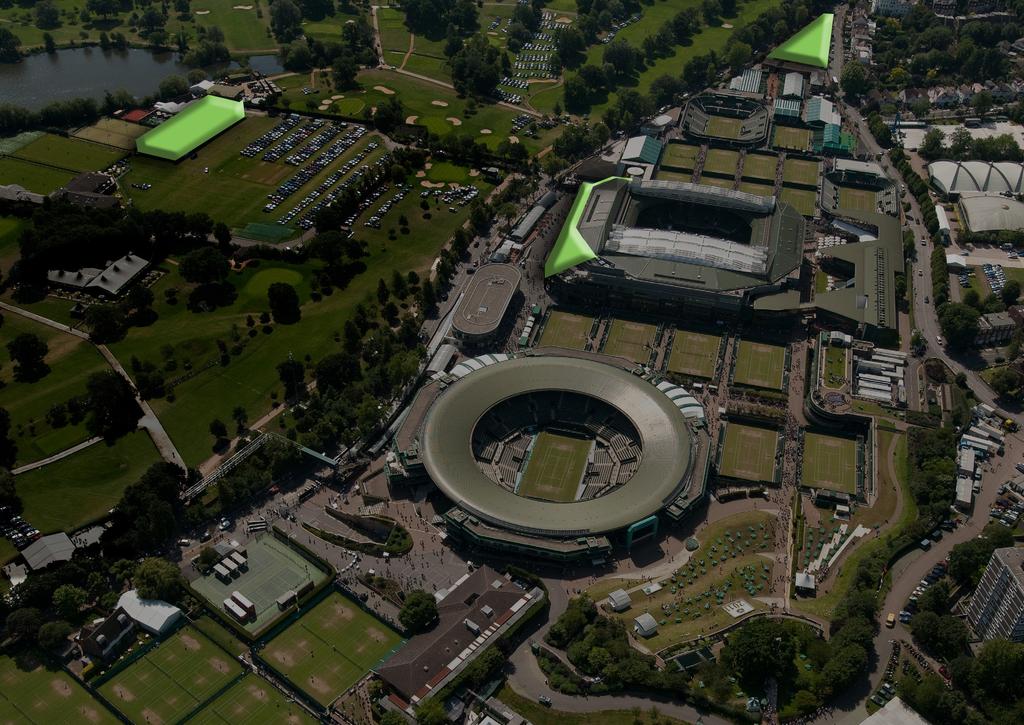 SKYV IEW SU ITES R OSEWATER PAV ILION Centre Court THE L AWN No. 1 Court WIMBLEDON VENUE MAP & FAQS DO YOU SEND COURT TICKETS OUT IN THE POST? No, we give all court tickets out on the day.