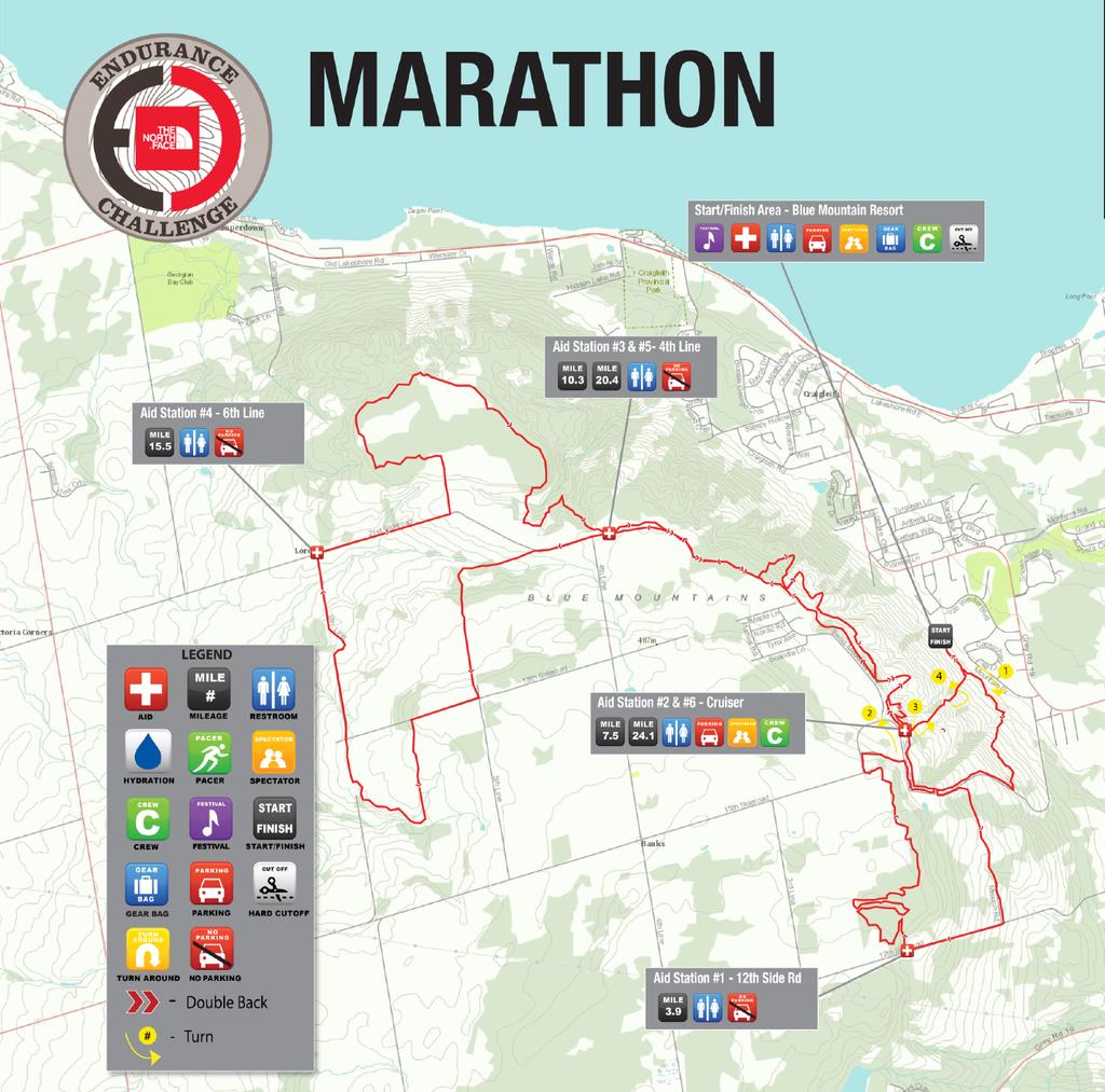 COURSE MAP " COURSE DESCRIPTION Runners can expect wooded terrain throughout the mountains, as they run from the top of escarpments to the bottom of valleys.