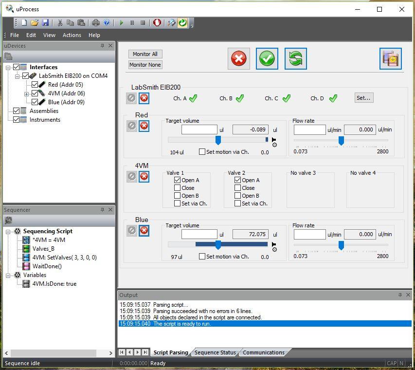 This is accomplished by selecting Interfaces and selecting Open B from the 4VM01 box (Refer to the screenshot below for