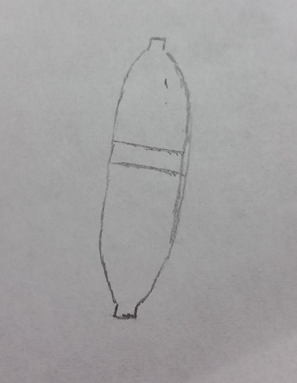 One rocket had the bottom of the two bottles spliced together (see figure 1), the other rocket had the bottom cut out of one bottle and the neck of the second