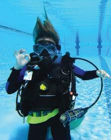 The best part of the Specialty Aqua Missions is they reinforce safe diving skills while the kids are having fun.