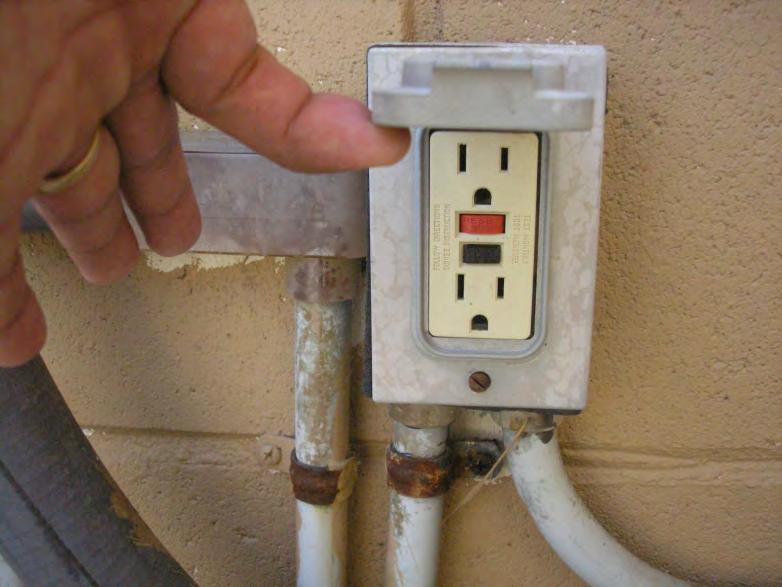 37. Free of Electrical Hazards Make sure that the GFCI