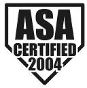 The bat must have either the ASA 2000, 2004 or 2013 certification stamp and not be listed on the current Banned Bat List to be used.