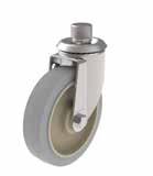 Series 12 Light Duty Casters with Pipe Thread Stem 150-325 lbs These casters, available in a variety of mounting types, feature a selection of treads for any application.