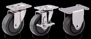 Series 12H Light Duty Casters with Plate 175-330 lbs The 12H Series features a stronger construction and slightly higher and load than the 12 Series.