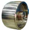 3" Tread Width Solid Stainless Steel s up to 3,600 lbs 90 HB Stainless steel wheels provide the strength and durability of a solid metal wheel while providing the corrosion resistance of 304