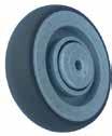 1-1/4" Tread Width TPR Conductive Tread on PP Core s up to 240 lbs 85-95 Shore A These wheels are conductive, allowing electricity to flow unimpeded from the load to the floor surface to protect
