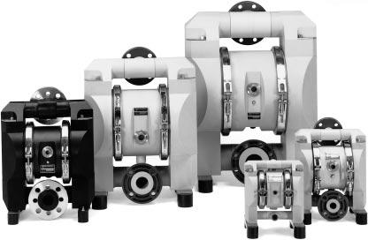 DEPA Air Driven Diaphragm Pumps Series P Type DL Non metallic pumps For use with corrosive and abrasive media in chemical processing, electroplating, effluent treatment and similarly arduous