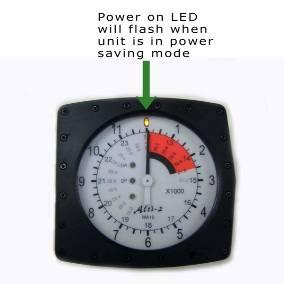 5. POWER SAVING MODE The system will turn off the motor and backlight if the altitude is below 7000 MSL and there is no significant change in altitude for a period of 30 minutes.