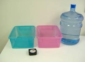 Equipment needed to clean MA-10 altimeters. Tap, bottled or filtered water.