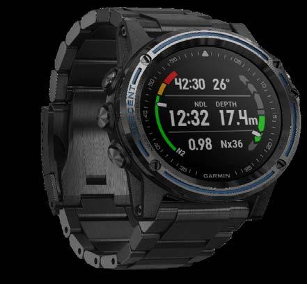 Map (Pre-Loaded) - Charging/Data Cable - QuickFit 26mm Black Silicone Dive Band with 010-10635-01 AC Charger with EU Adapter R 279.