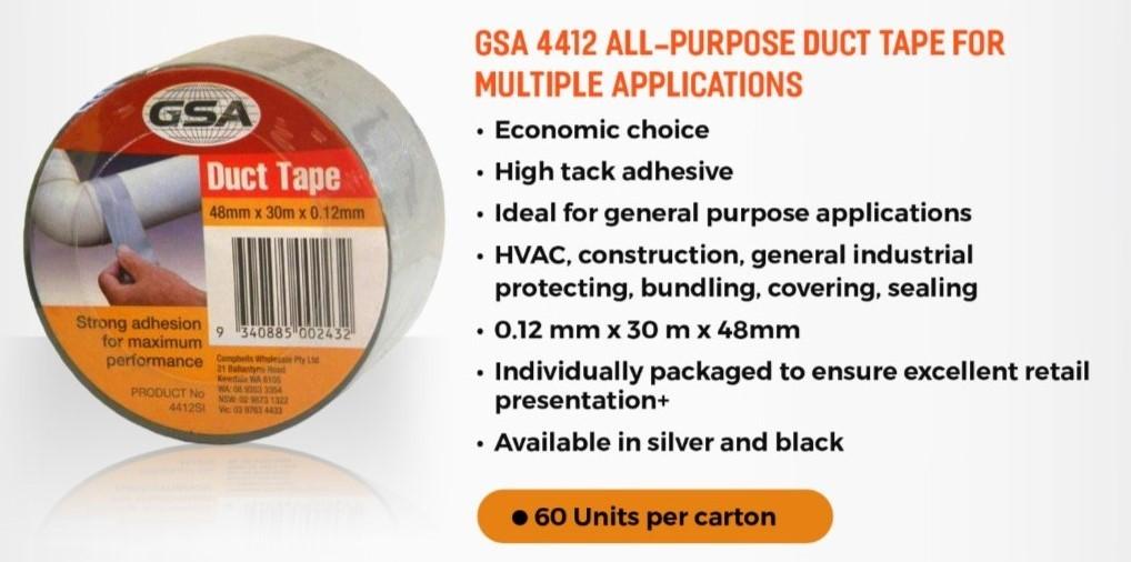 Duct tape GSA 4412 ALL PURPOSE DUCT TAPE FOR MULTIPLE