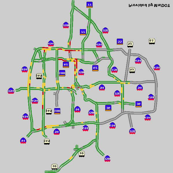 Exhibit G-2. Minneapolis-St. Paul, Minnesota Regional Area (Source: Minnesota DOT s Traffic Management Center, http://www.dot.state.mn.us/tmc/trafficinfo/map/refreshmap.