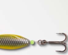 With its slender design, the lure can be used in a variety of ways at all depths of water and drives trout into an attacking frenzy whether twitched
