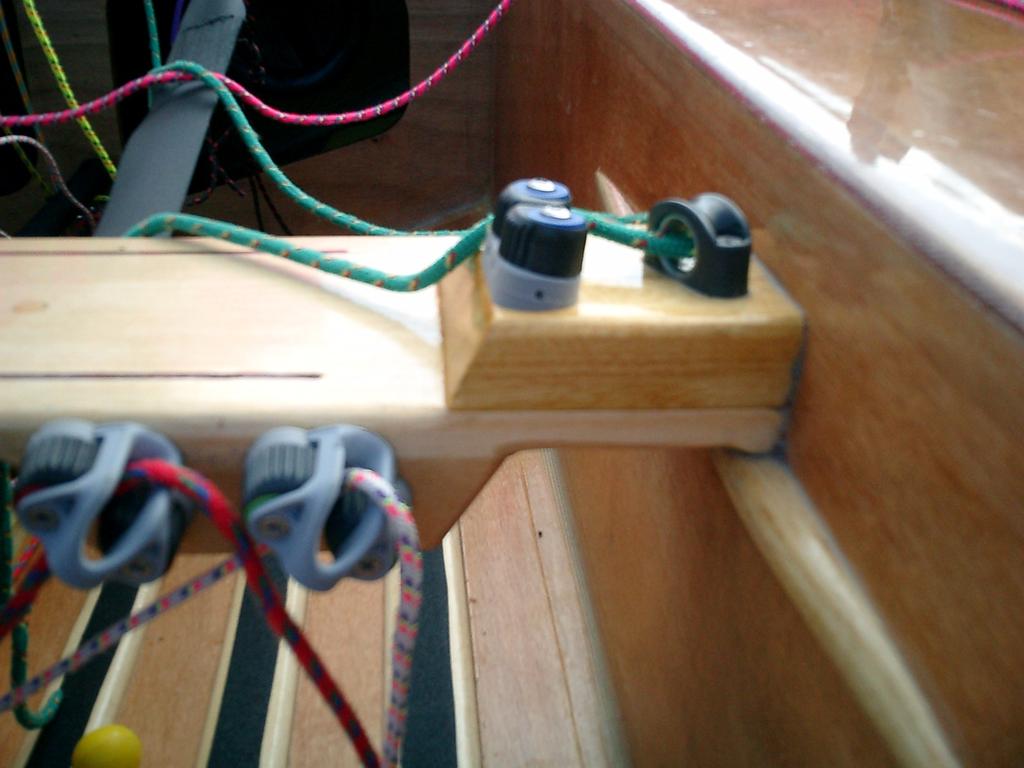 Performance - In top racing boats this control line is taken back to the helm and crew to make it fully adjustable as shown here. Outhaul Set this before launching for the prevailing wind.