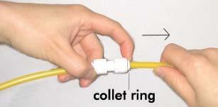 Use Teflon tape if conecting metal tubing.) 2. Quick-Connect (QC) fitting (no insert, sleeve, or nut) Important!