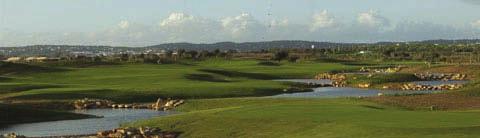 the 4- star Dom Pedro Golf Hotel Vilamoura, Algarve, all-inclusive food and drink, 5 rounds of golf on Laguna