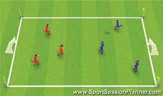 3V3 GAME AGE: U6 TIME: 20 MINUTES Play 2 teams of 3 players each and 2 small goals.