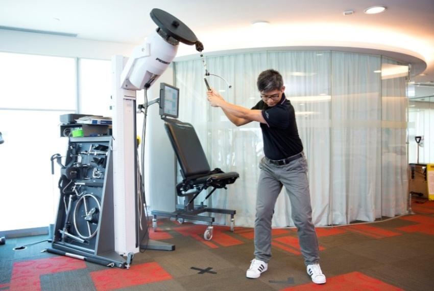 4. PRIMUS RS dynamometer is used to measure muscle strength of golfers. 5.