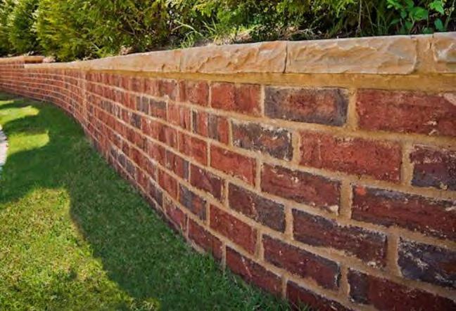 Node/Trailhead Materials Brick Seat Wall