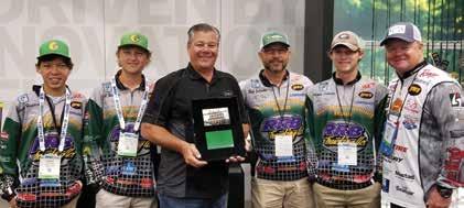 com/grantprogram Greenbrier Fishing Team, Evans, GA, Gary Remensnyder (CEO-Lew's Fishing & Strike King) and Mark Rose (2018 FLW Tour Angler of the Year) Proud Supporter of High School and Collegiate