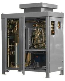 Contained within a weatherproof acoustic enclosure, the units include a 4 stage, lubricated air cooled compressor, gas recovery vessel, filtration and control panel.