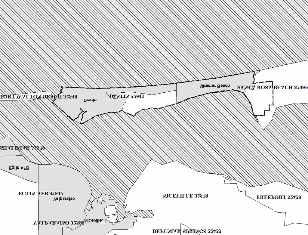 2.4 Destin, Florida (32541) Figure D.15. Destin, Florida Zip code and Census Designated Place Boundaries. (U.S.