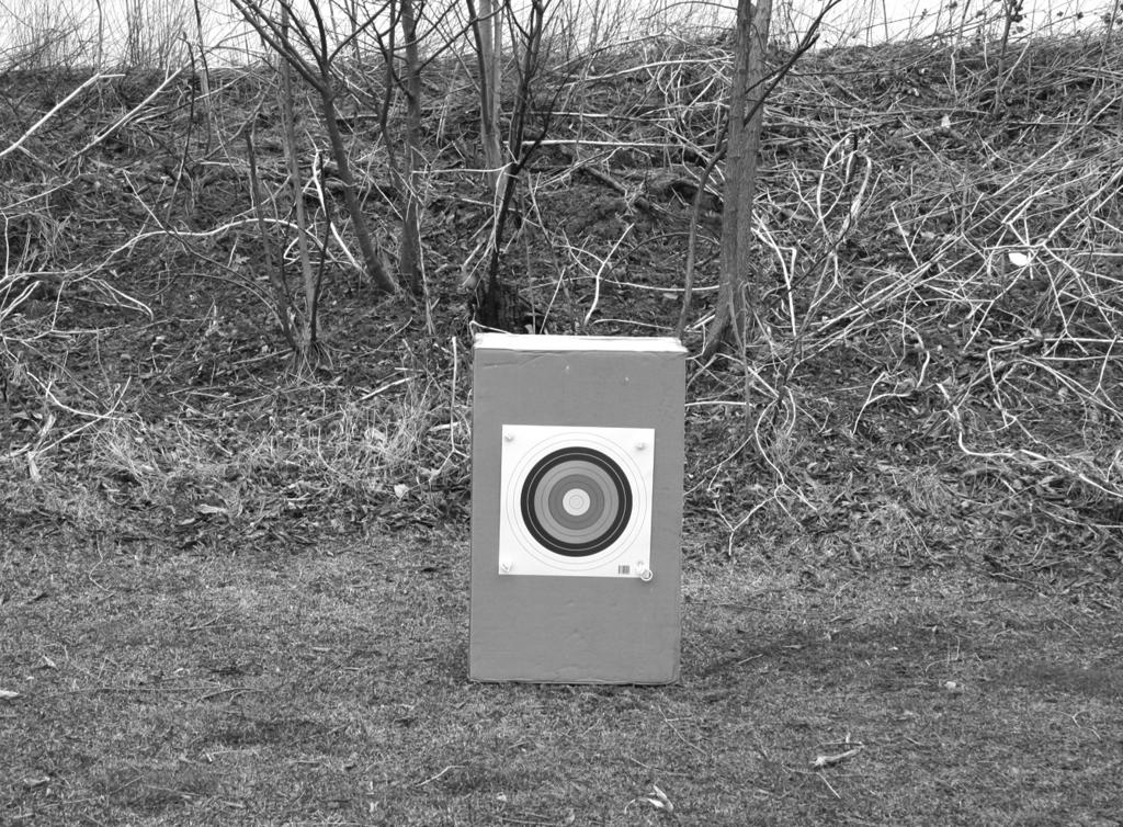 Page 6 of 6 THE TARGET: The paper target face shipped with this set should only be mounted on a suitable target butt of at least 2 feet in diameter in a safe area close to the ground that will accept