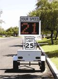 SPEED DISPLAY Description: A SMART set (Speed Monitoring Awareness Radar Trailer) is a portable, selfcontained speed display unit.