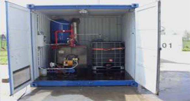burner External circulation pump Heating capacity: 2 MMBtu/hr Hot water;