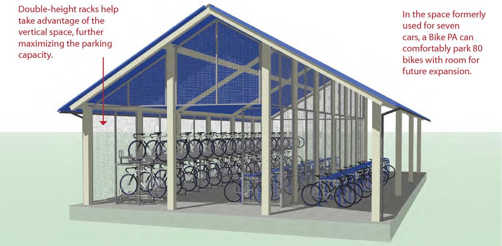 would be willing to pay a nominal fee to guarantee the safety of their bicycle, long-term bicycle parking should be free wherever automobile parking is free.