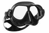 STEEL COMP The ultimate freediving mask, the frameless, dual-lens Steel Comp is particularly well-suited to deep divers. It has the lowest possible internal volume so equalising is easy.