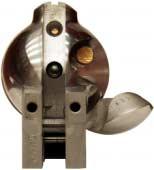 A unique feature of this revolver is that it has been built in such a way as to let the shooter have visual access at all times to the cartridge loaded in the cylinder.