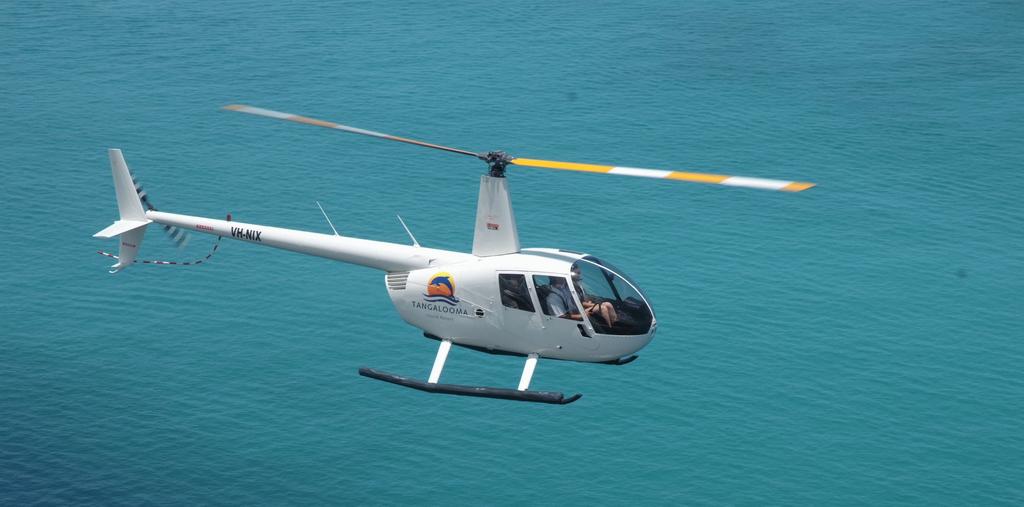 6, 12, 18 or 30 minute joy flights or fly to Brisbane or the Gold Coast BOOK AT THE HELICOPTER HUT NOW! NT A T R PO IM!