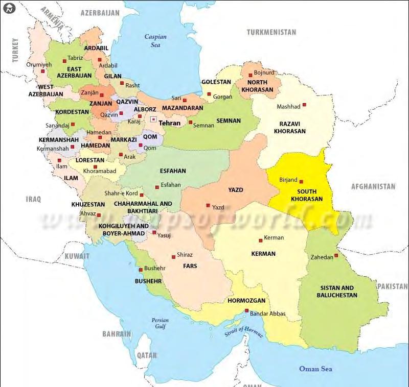 General Information about Islamic Republic of Iran Area: 1.648.000 SQ.km Population: 80 Million Median age: 30 Years Labor Force: 23.