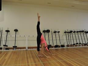 Element Name: Vertical Split Starting Position: From a standing position.