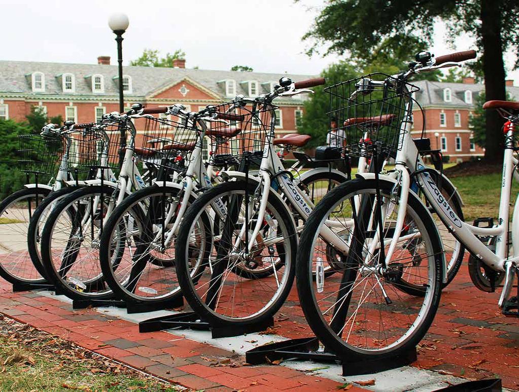 6 1. ENSURE BIKE SHARING ALIGNS WITH YOUR UNIVERSITY'S GOALS Bike sharing programs are a highly visible addition to a campus transportation system.