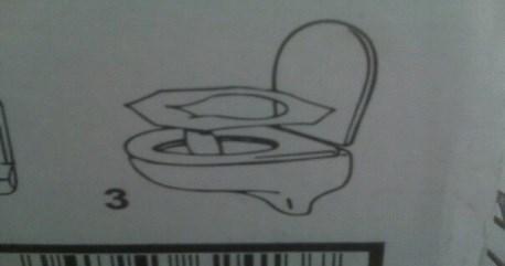 The flap is meant to be placed toward the front. This prevents the agony of sitting down on a toilet seat, only to realize you ve dragged the cover down into the bowl.